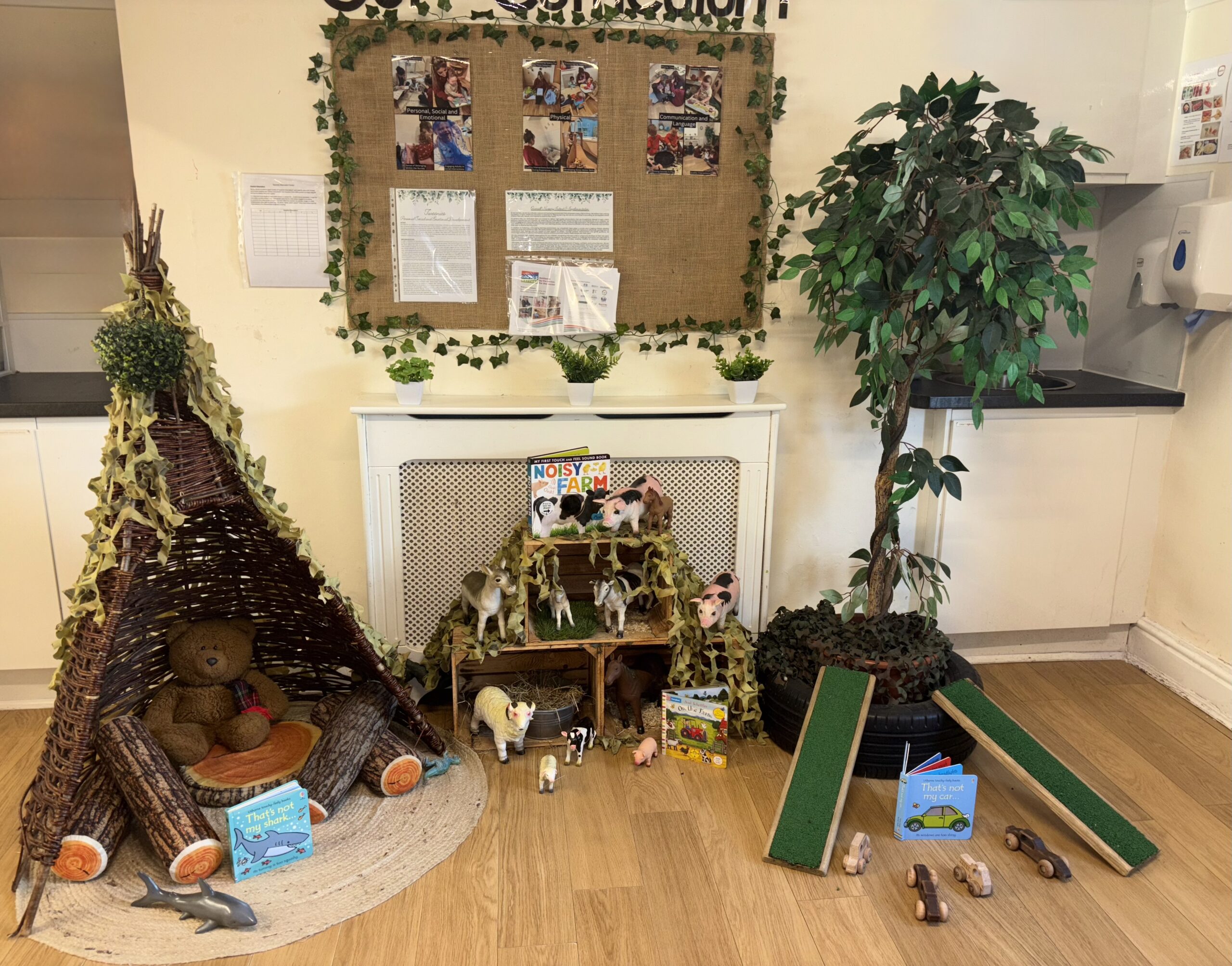 sensory and developmental play activity at Partou Sunny Days Nursery in Ellesmere Port