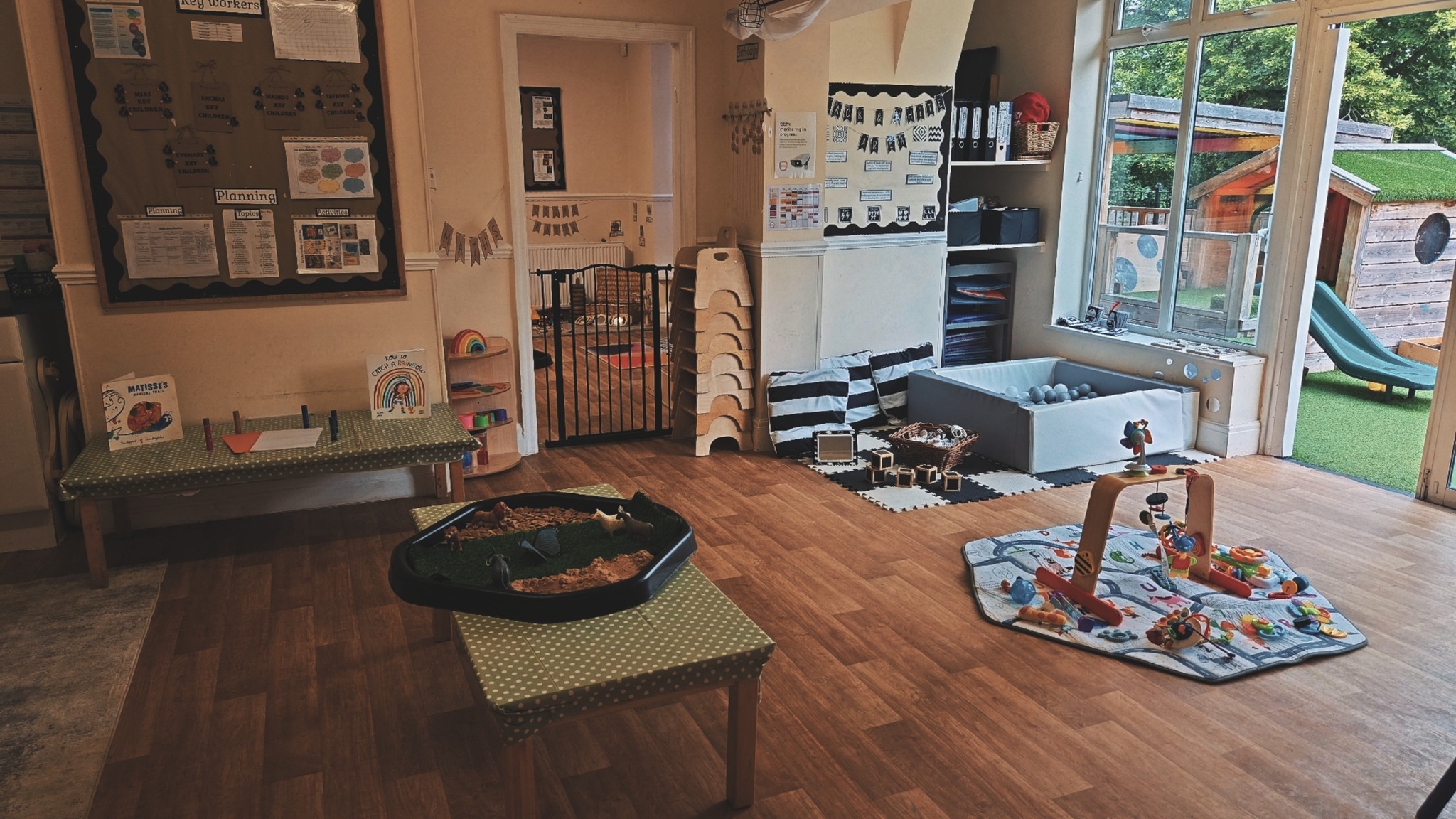 Sensory activities for younger children at Partou Magic Garden Day Nursery in Leeds