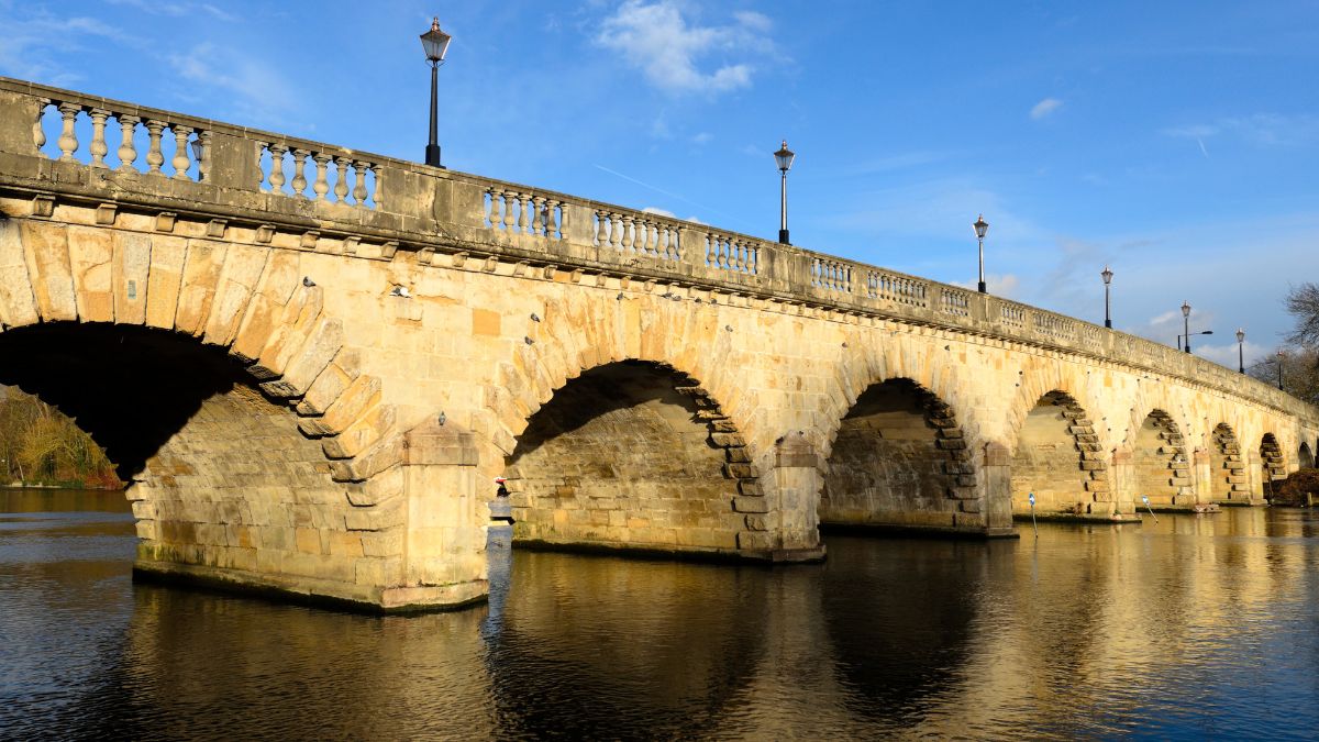 Maidenhead bridge in Berkshire on a sunny day
